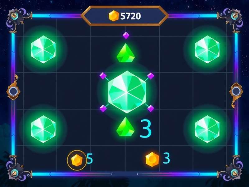 Glowing Diamond Quest Puzzle Example
